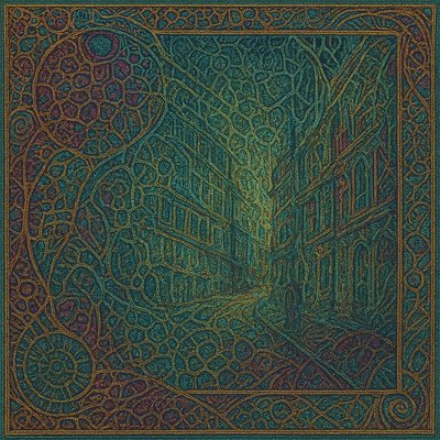 Microscopic Tapestry Style Transfer Example