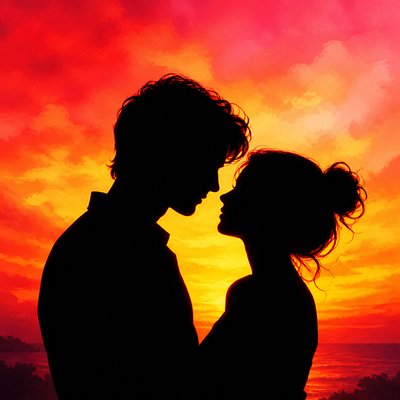 portrait of two people together