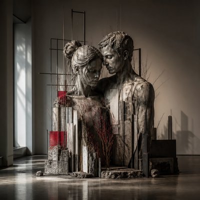 portrait of two people together