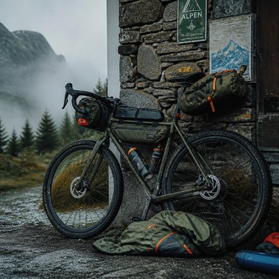 bicyle resting against a wall — Gorpcore Aesthetic