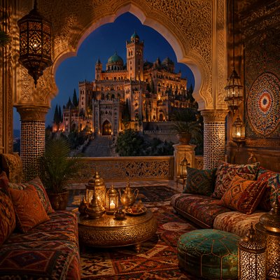 majestic castle on a hilltop