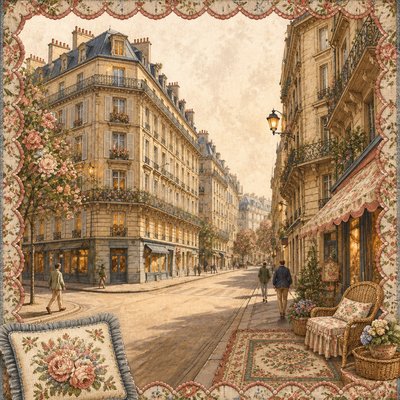 Grandmillennial Aesthetic Style Transfer Example