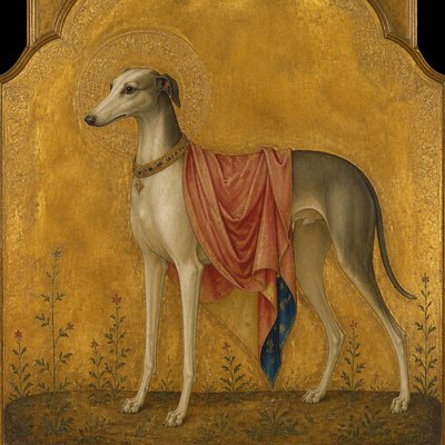 animal standing in natural pose — Sienese Gothic Art Style