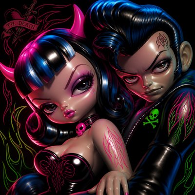 portrait of two people together