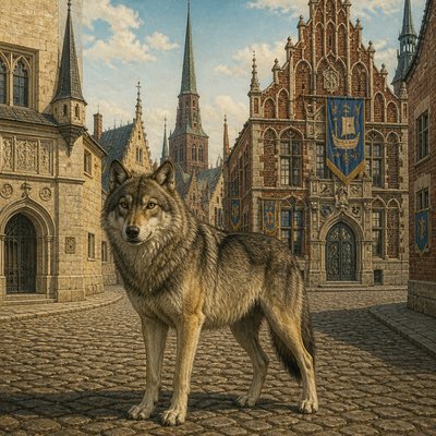 animal standing in natural pose — Estonian Art Style
