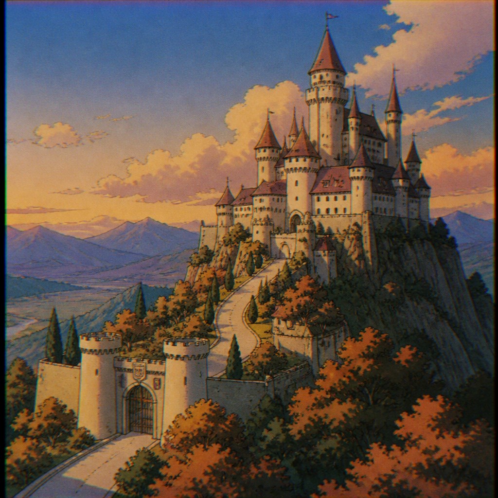majestic castle on a hilltop
