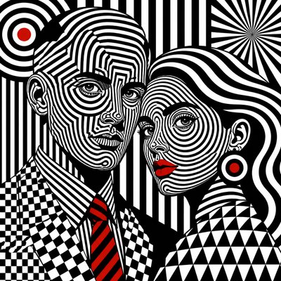 portrait of two people together