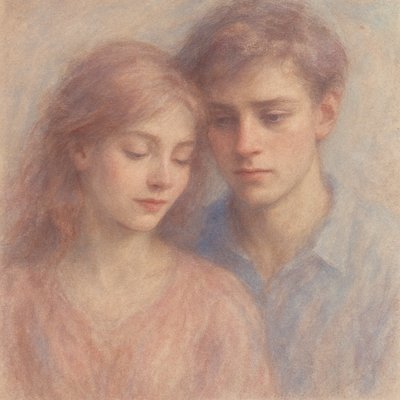 portrait of two people together