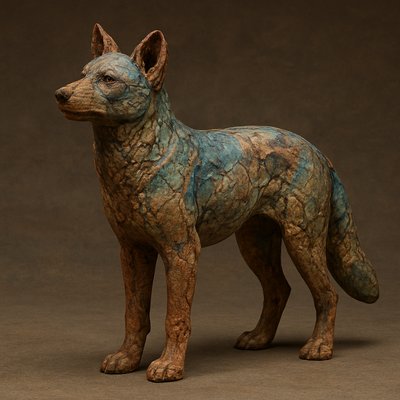 animal standing in natural pose
