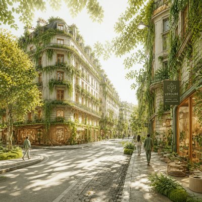 Biophilic Interior Design Style Transfer Example
