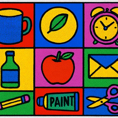 still life with everyday objects