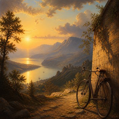bicyle resting against a wall