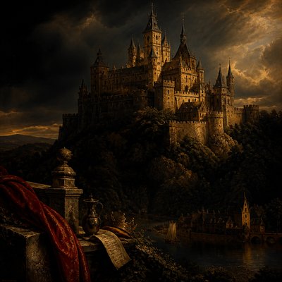 majestic castle on a hilltop