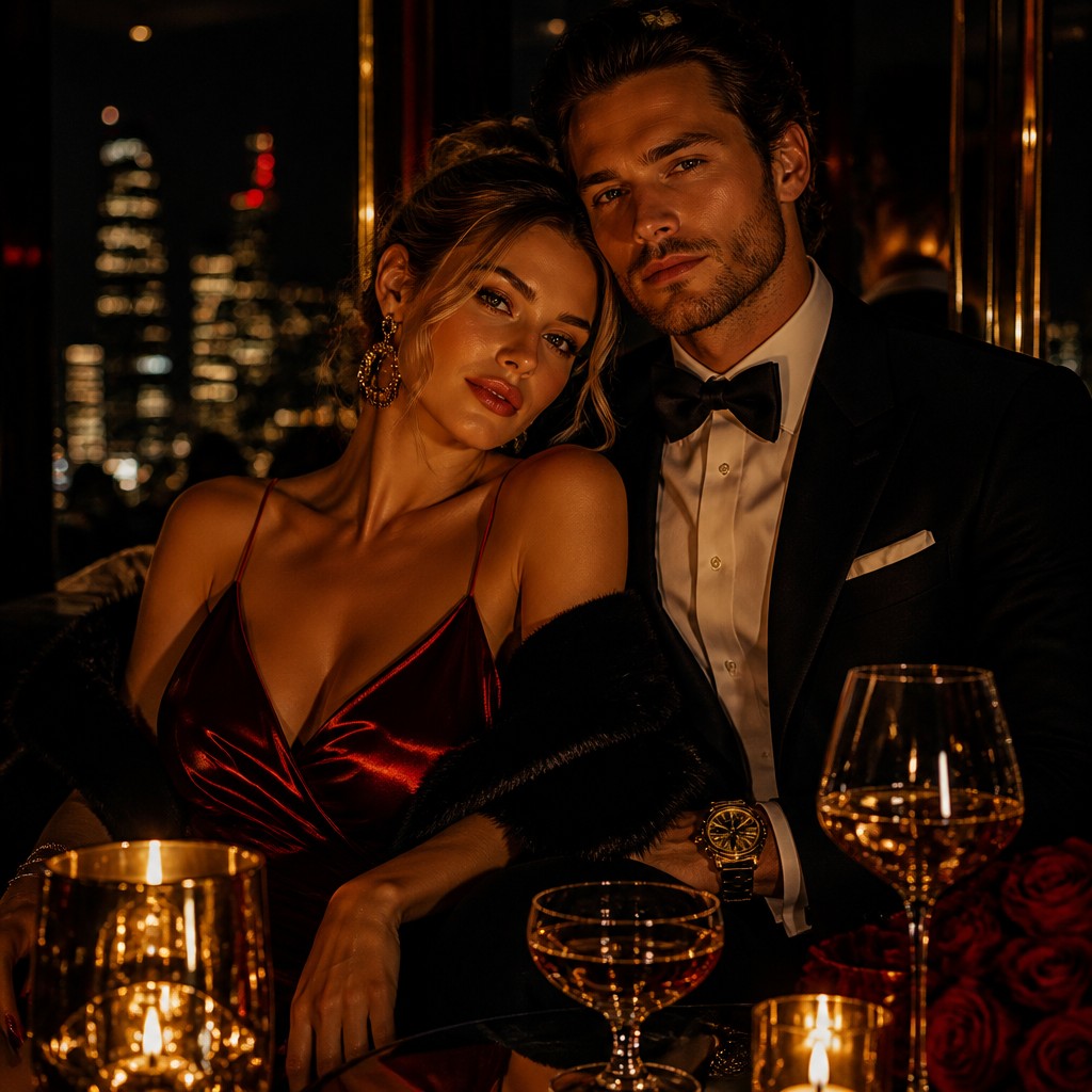 portrait of two people together — Night Luxe Aesthetic