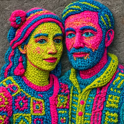 portrait of two people together