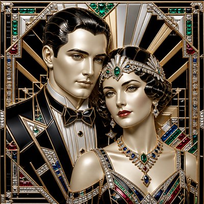 portrait of two people together