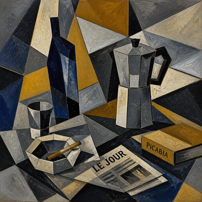 still life with everyday objects — Modernism Art Style