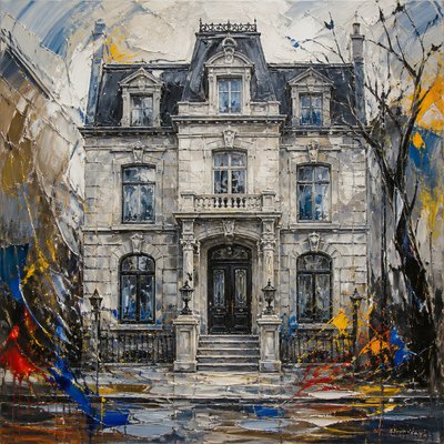 house with front view — Montreal Art Style