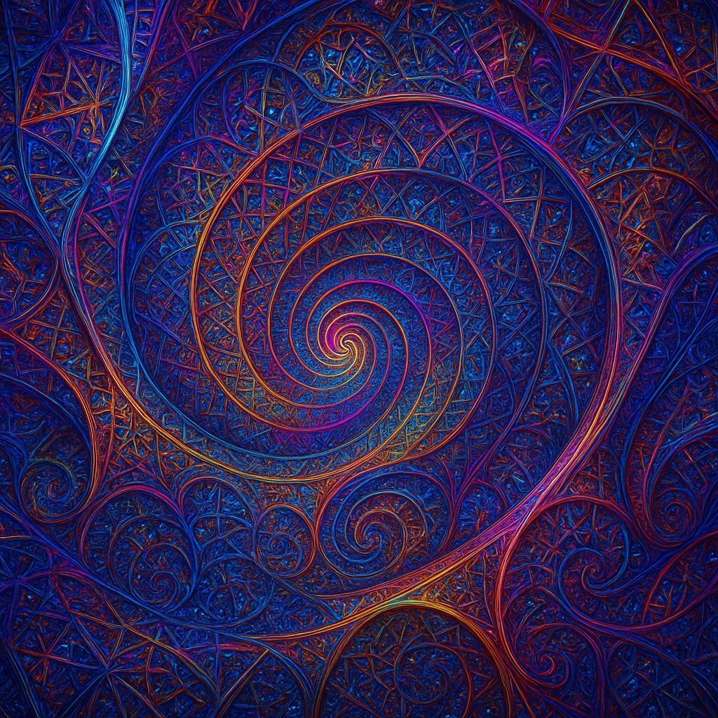 Fractal Abstract Art Style Style Transfer Example