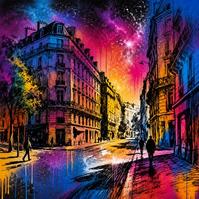 Spray Paint Art Style Style Transfer Example