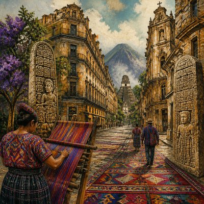 Guatemalan Art Style Style Transfer Example
