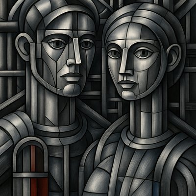 portrait of two people together