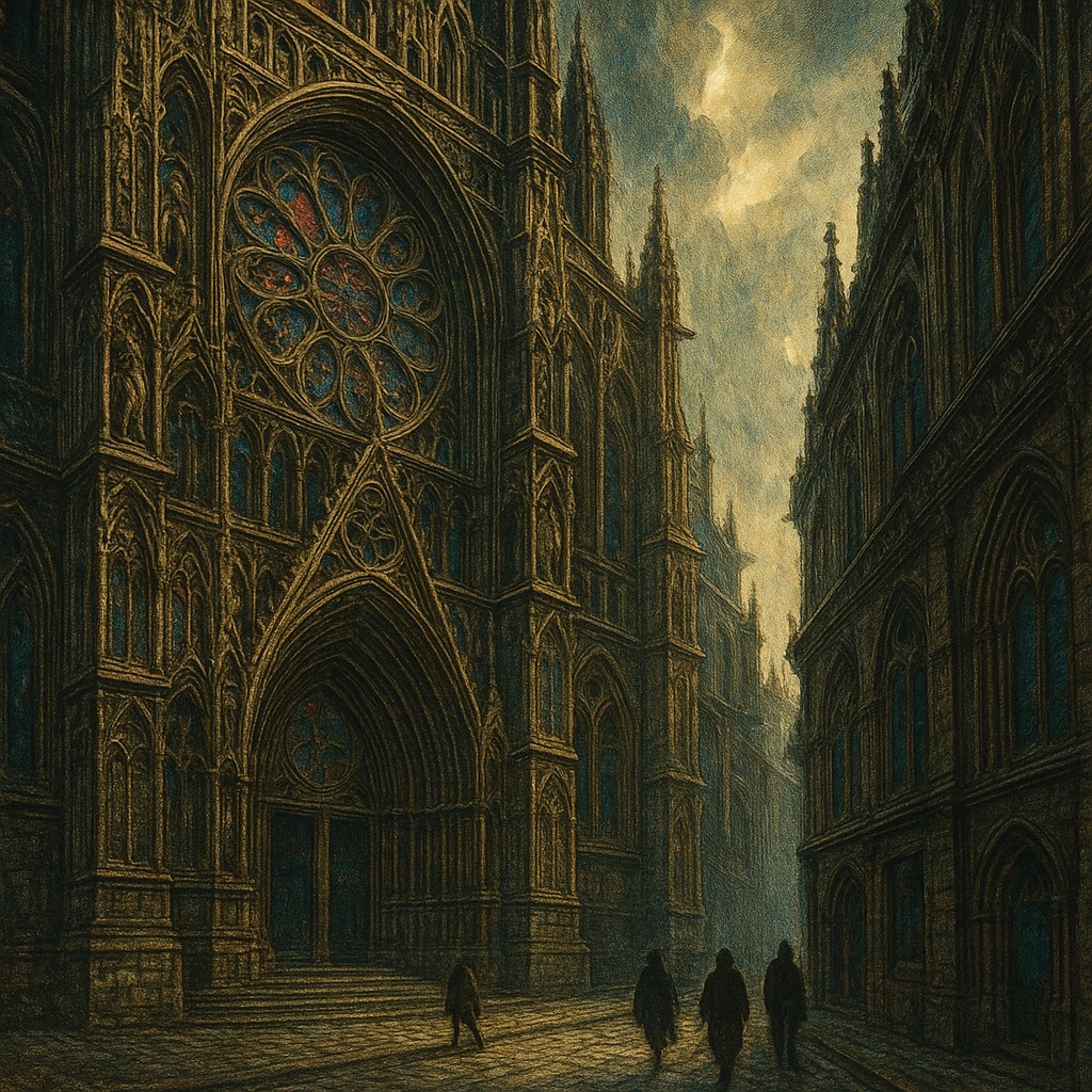 Gothic Architecture Art Style Transfer Example