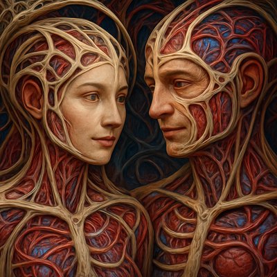portrait of two people together