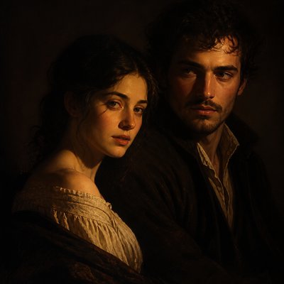 portrait of two people together