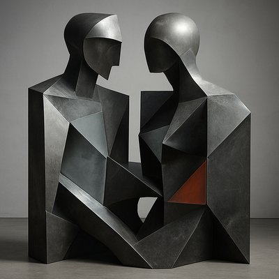 portrait of two people together