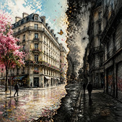 Bold Juxtaposition Art Style Style Transfer Example