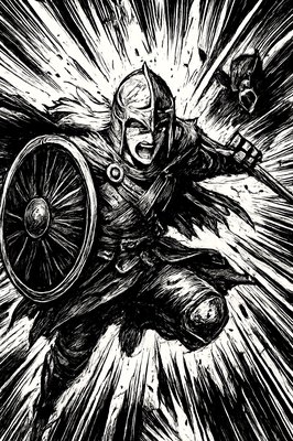 a man dressed in armor holding a lantern