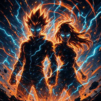 portrait of two people together