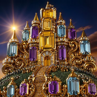 majestic castle on a hilltop