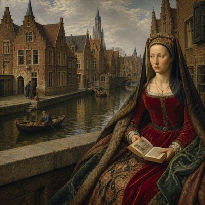 wide landscape with natural scenery — Bruges Art Style