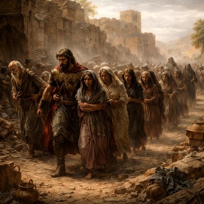“Then Ishmael carried away captive all the residue of the people that were in Mizpah, even the king's daughters, and all the people that remained in Mizpah, whom Nebuzaradan the captain of the guard had committed to Gedaliah the son of Ahikam: and Ishmael the son of Nethaniah carried them away captive, and departed to go over to the Ammonites.” (Jeremiah 41:10, KJV)
