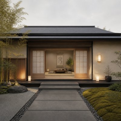 house with front view — Zen Interior Design