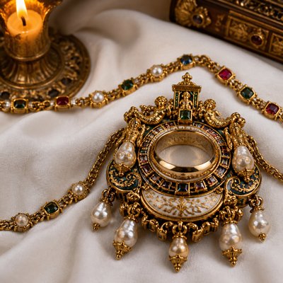 Renaissance Jewelry Design Style Transfer Example