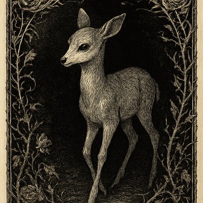 animal standing in natural pose