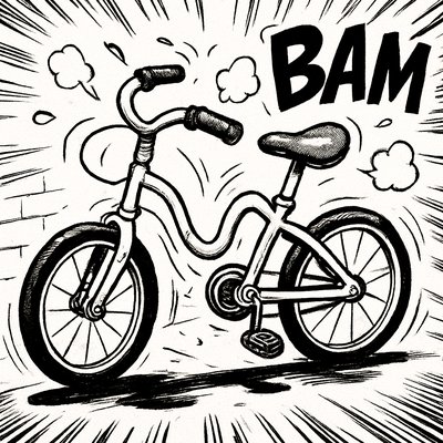 bicyle resting against a wall