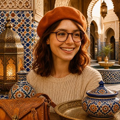 Fez Art Style Style Transfer Example