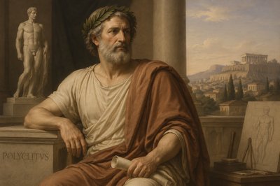 Polyclitus crowned with laurel wreath