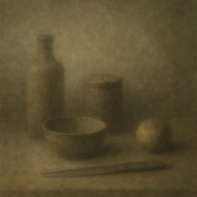 still life with everyday objects