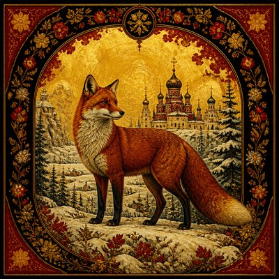 animal standing in natural pose — Russian Art Style