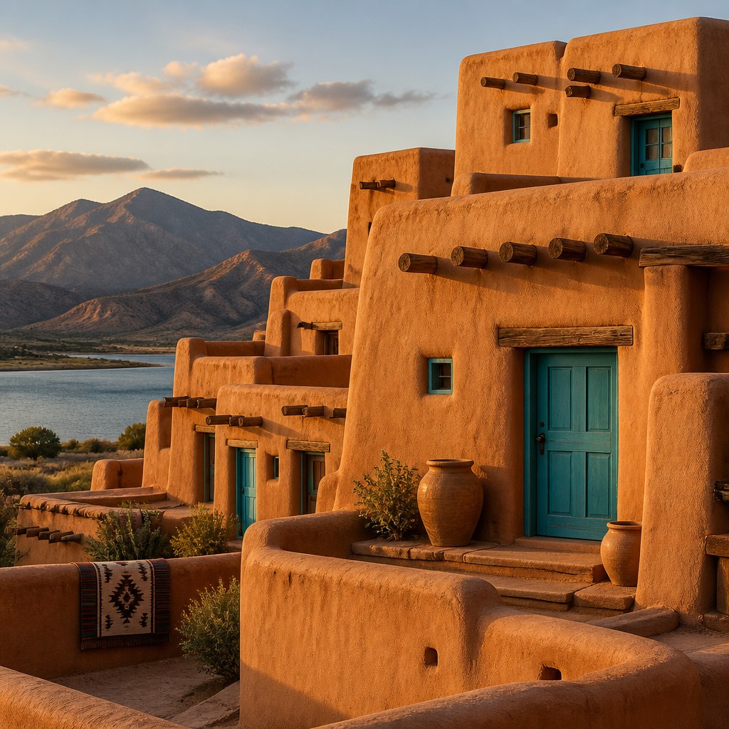 Adobe Pueblo Architecture example artwork 2