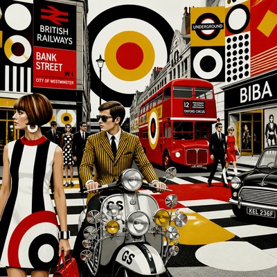 urban street with city activity — Mod Aesthetic
