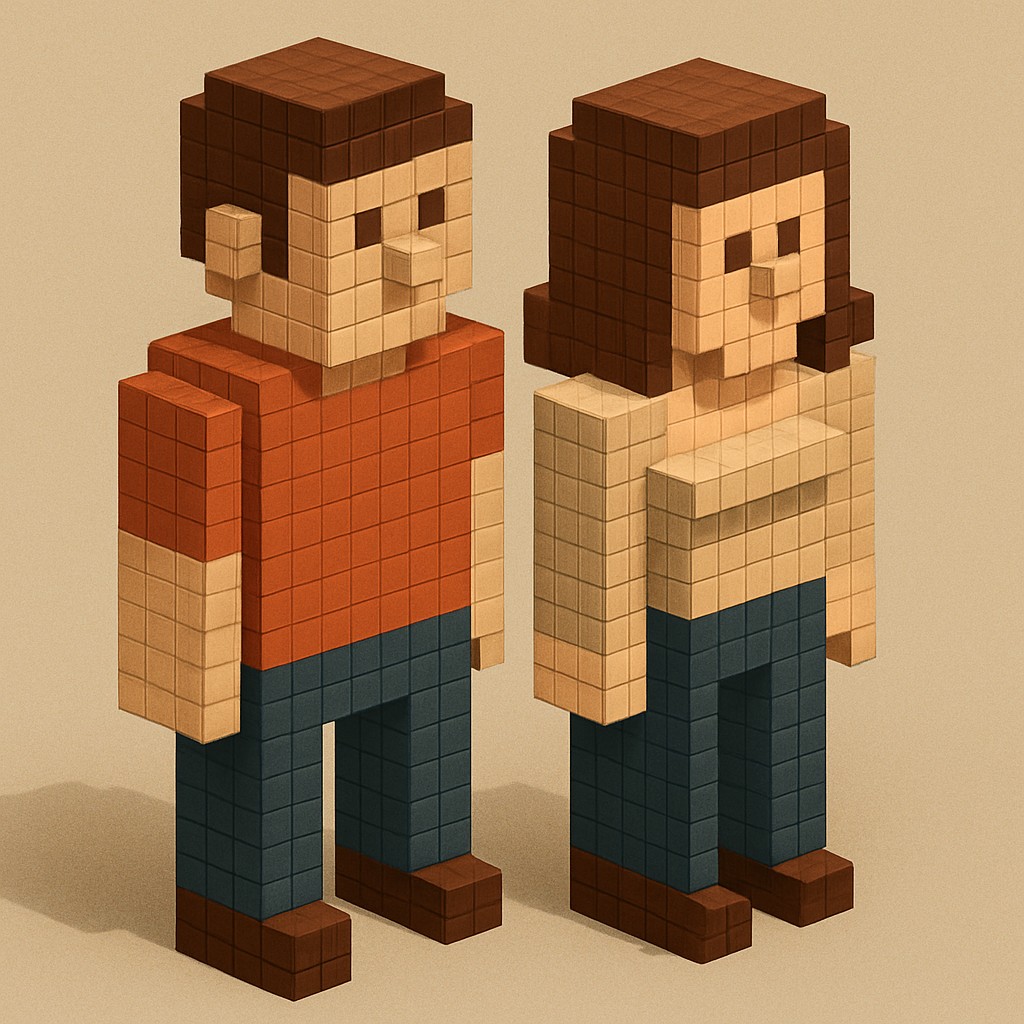 portrait of two people together