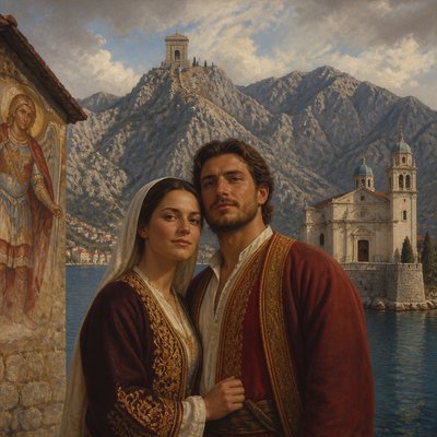 portrait of two people together