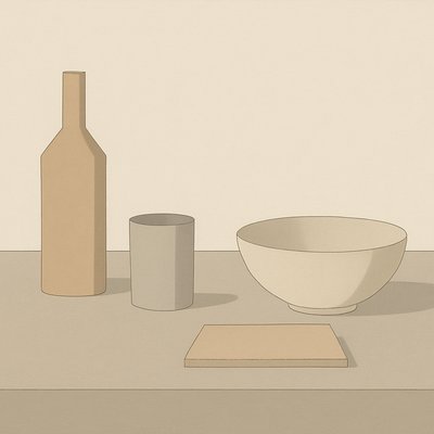 still life with everyday objects