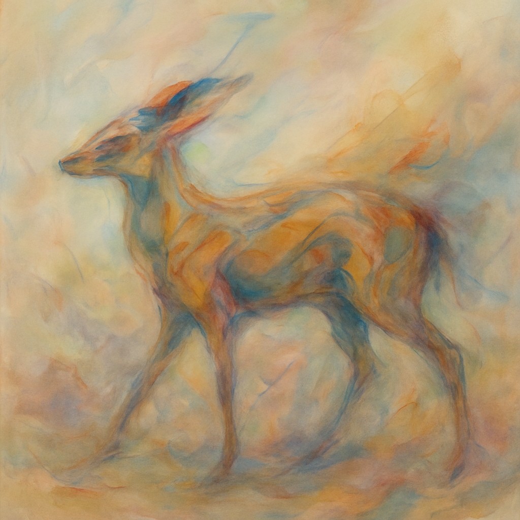 animal standing in natural pose